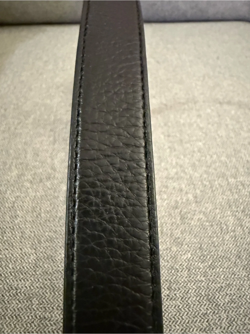 Coach Black Leather Belt with Brass Horse & Carriage Buckle